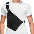 Load image into Gallery viewer, Man wearing anti-theft crossbody bag.
